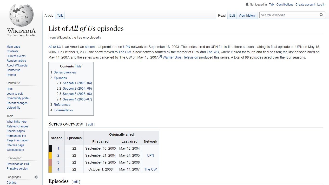 List of All of Us episodes - Wikipedia